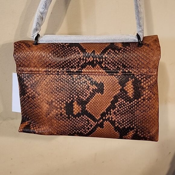 Georgeous Nicole Miller Crossbody bag NWT brown Snakeskin - Picture 4 of 5